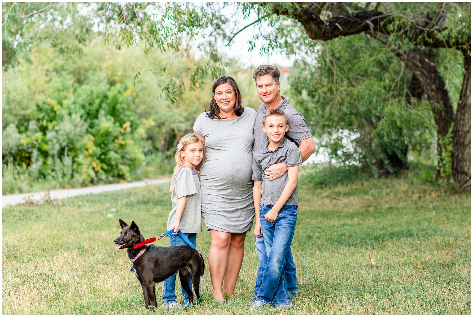 A fun-filled family maternity session