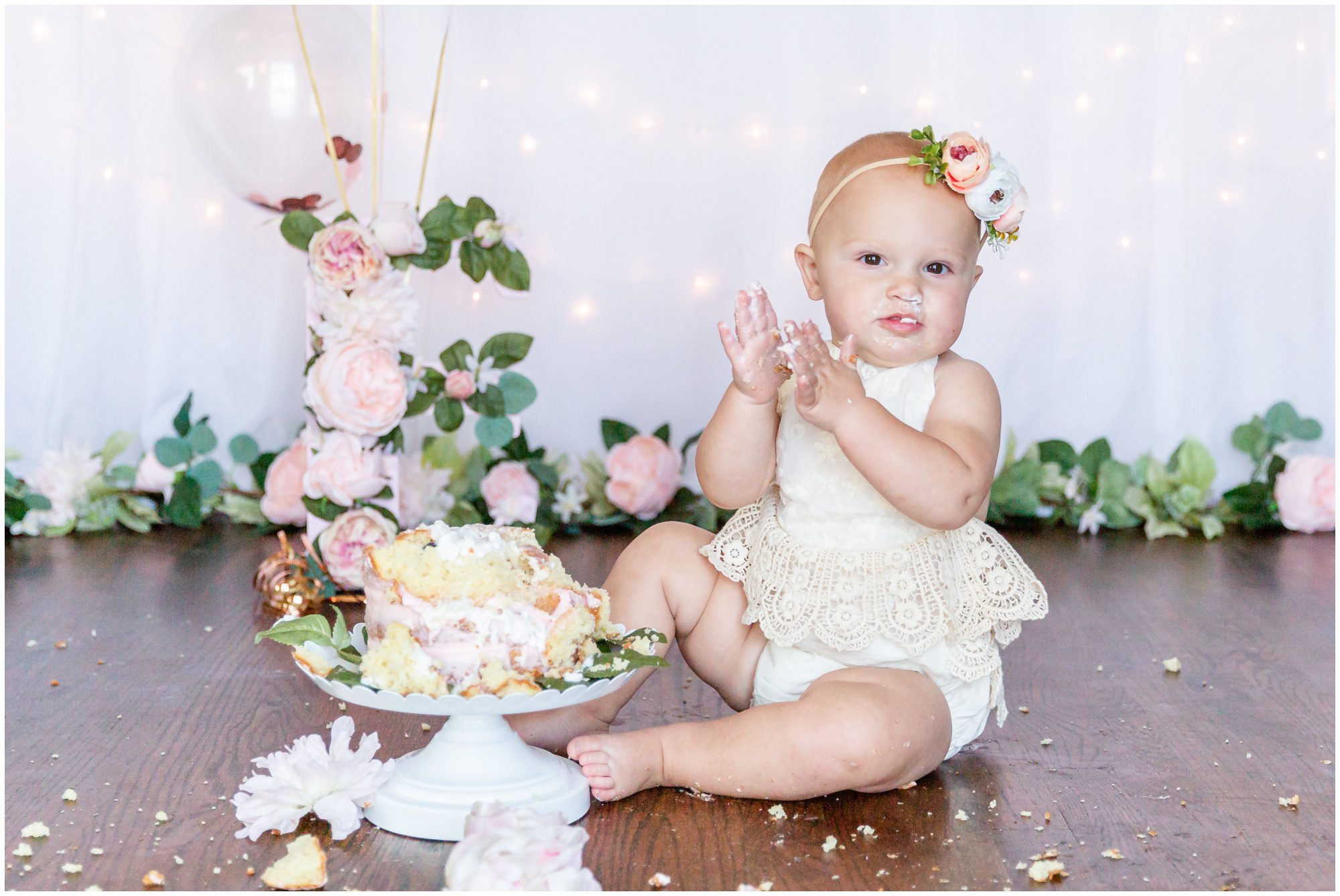 Elegant First Birthday Cake Smash