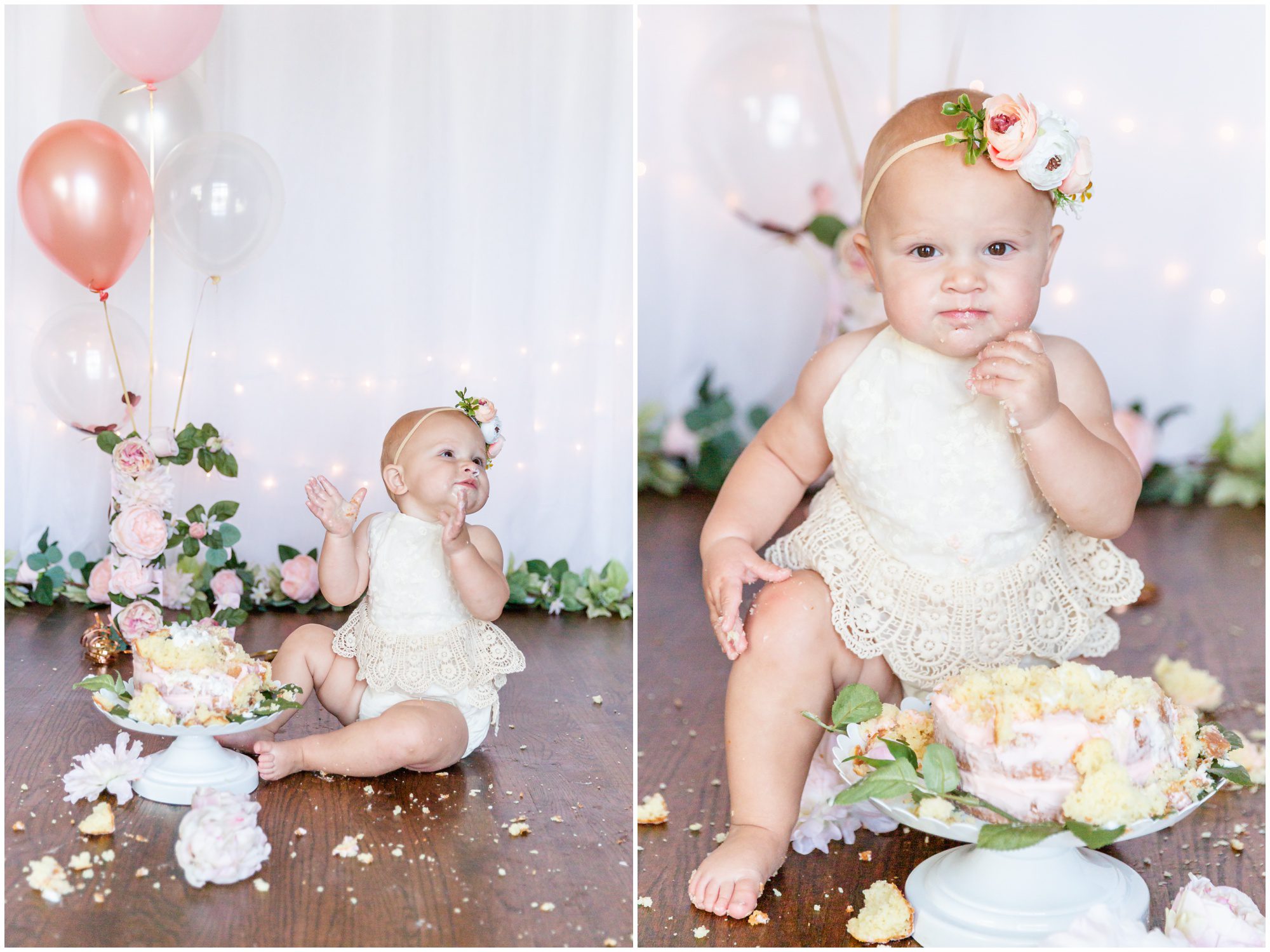 Elegant First Birthday Cake Smash