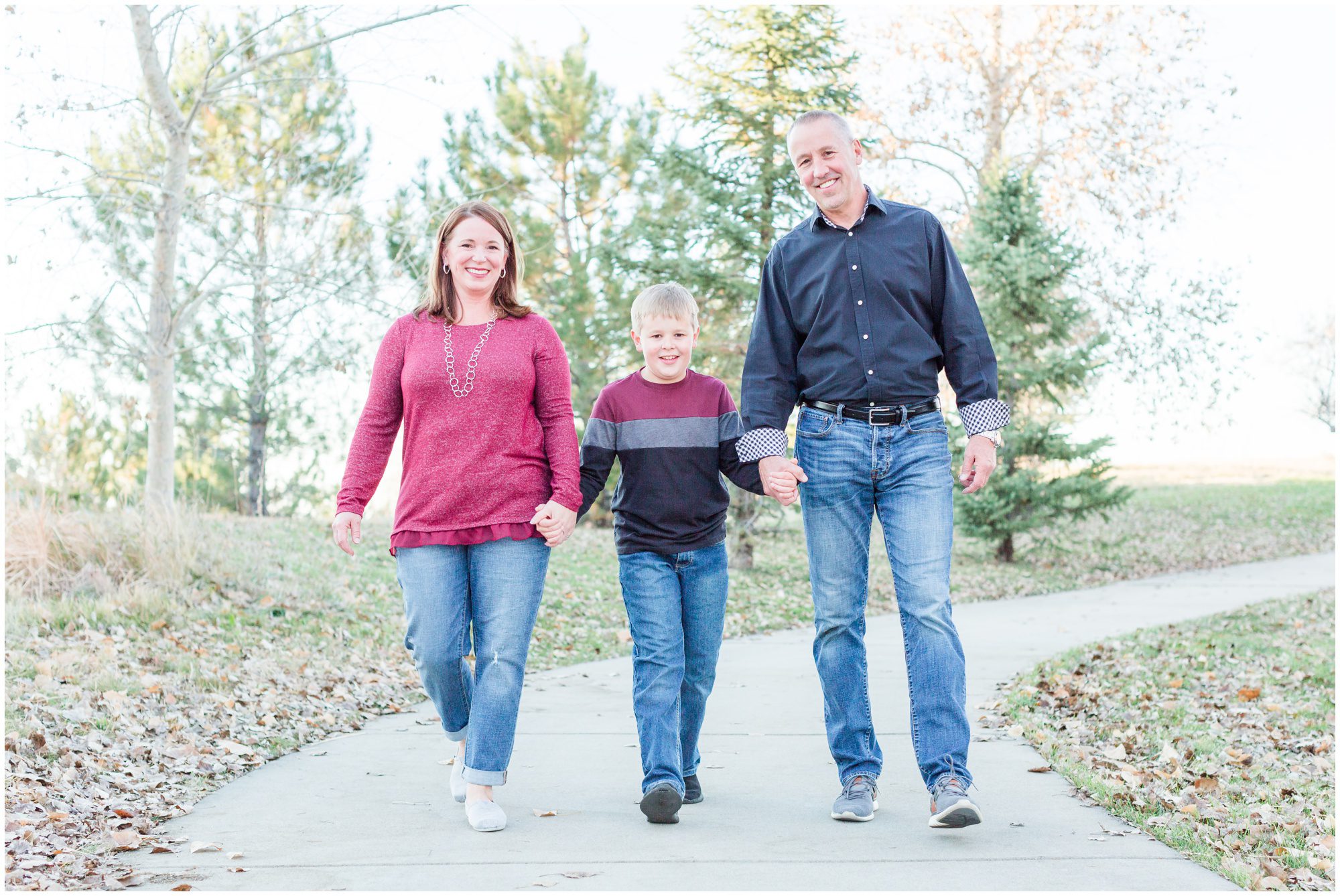 A high energy fall family session in Broomfield