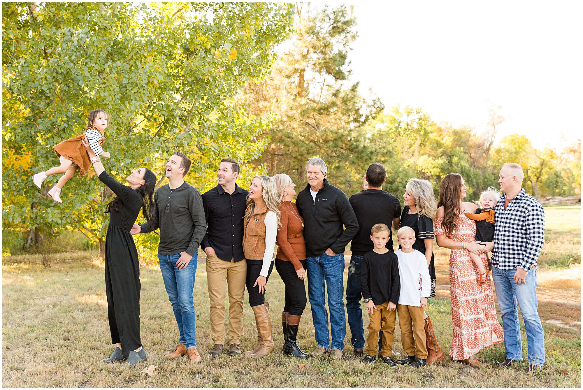 Outdoor extended family session