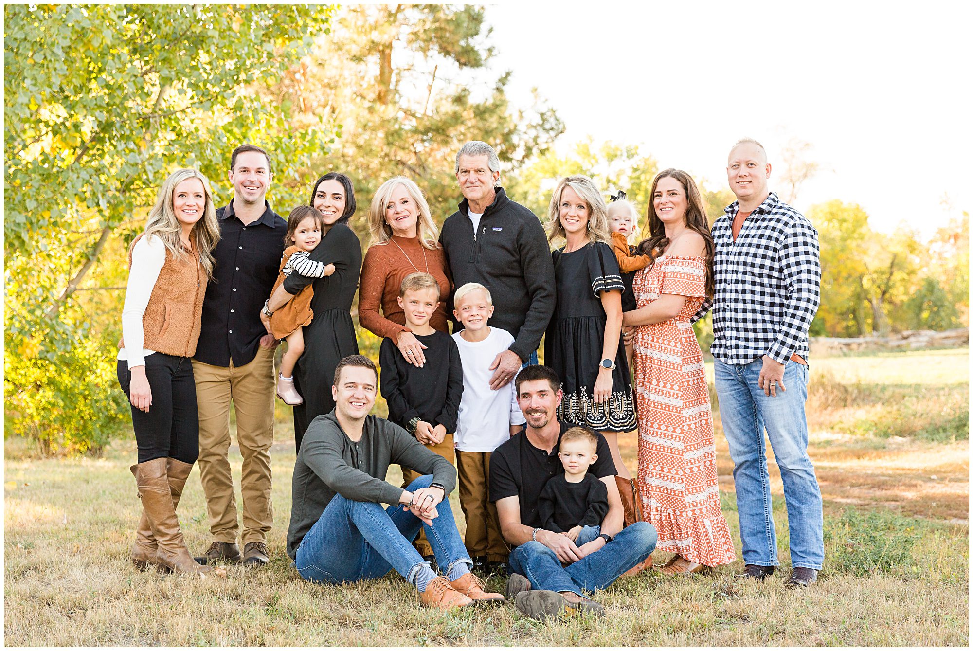 Outdoor extended family session