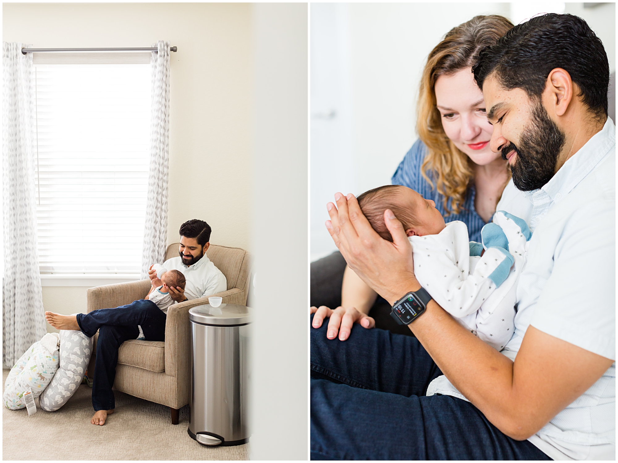 In home newborn photography