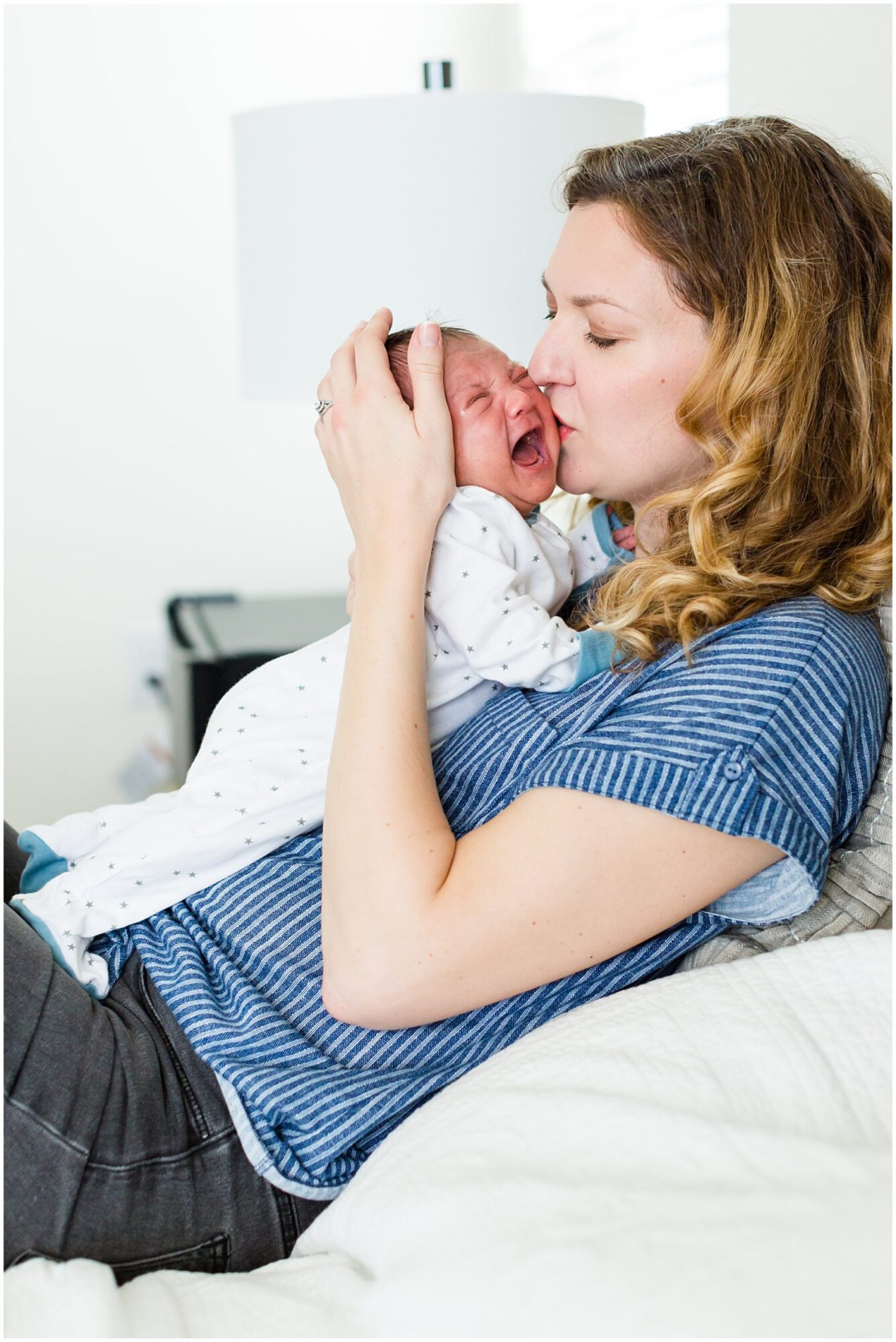 In home newborn session