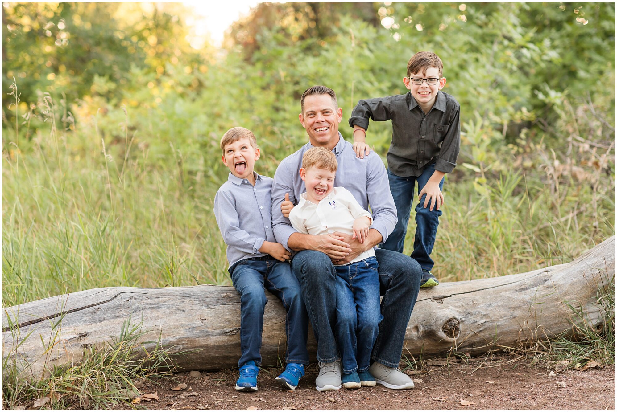 Fall Mini family session at McKay Lake captured by Theresa Pelser Photography, Erie family photographer