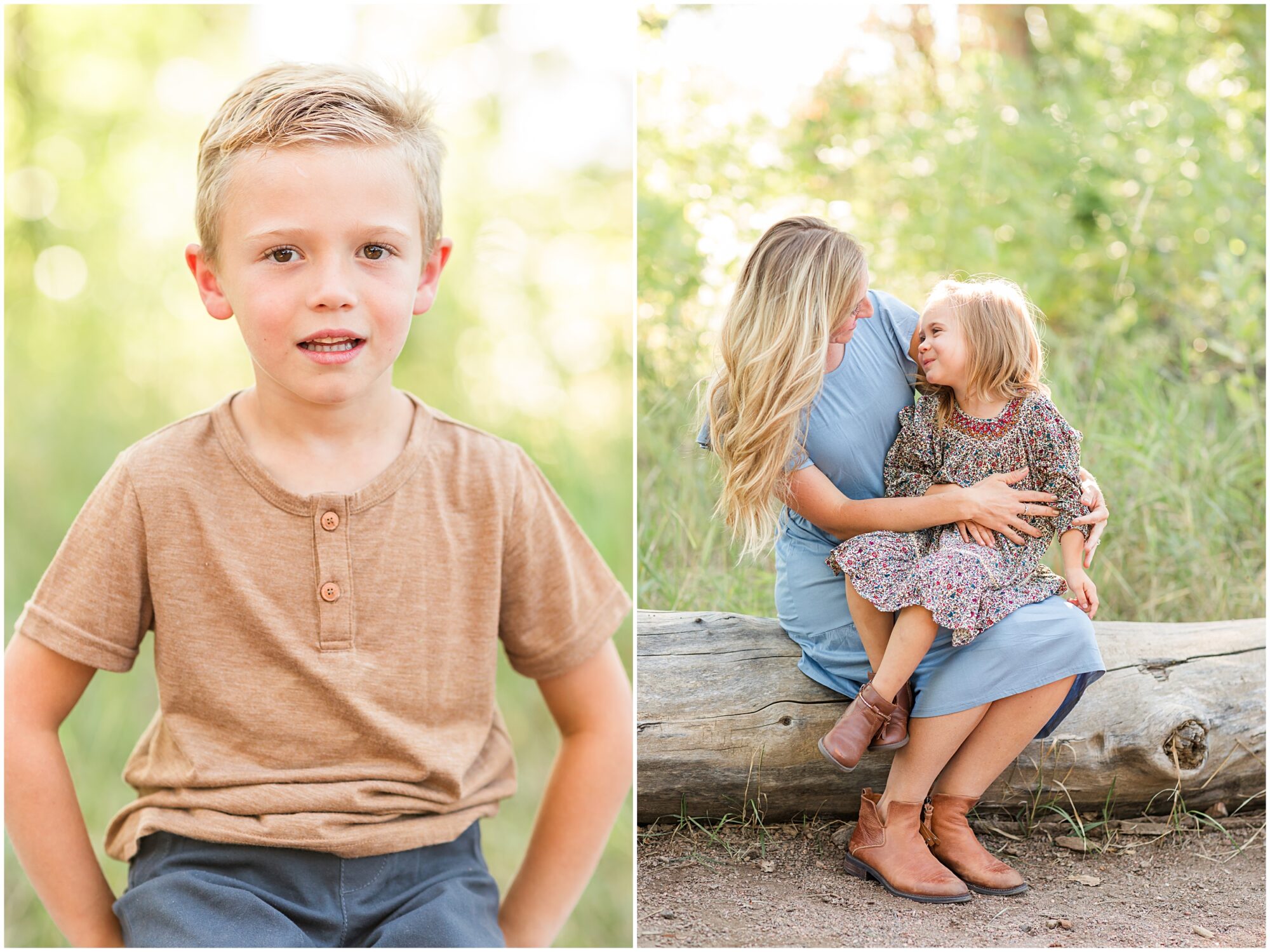 Mom hugs daughter in a joyful moment, captured in a mini family session by Theresa Pelser Photography